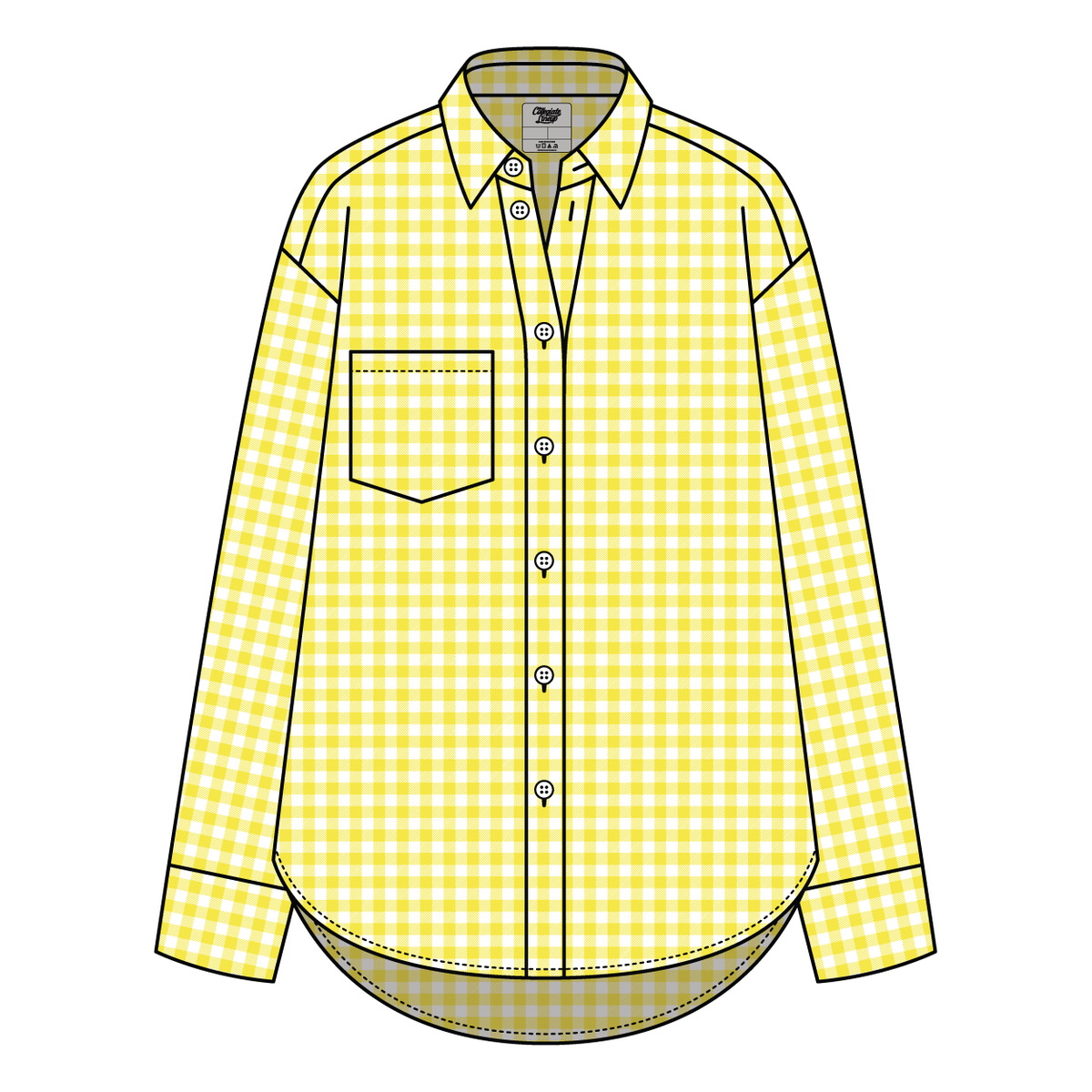Women’s Classic Oversized Gingham Button-Down Shirt