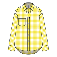 Women’s Classic Oversized Gingham Button-Down Shirt