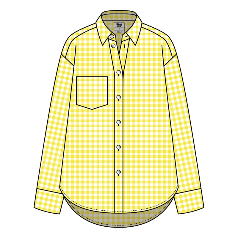 Women’s Classic Oversized Gingham Button-Down Shirt