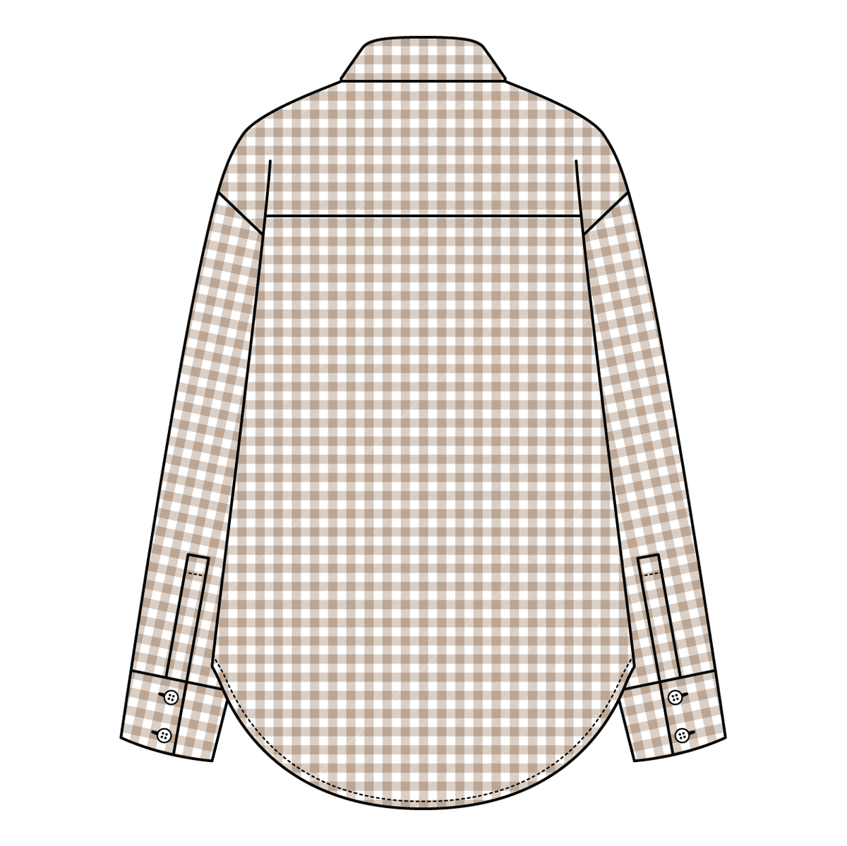 Women’s Classic Oversized Gingham Button-Down Shirt