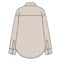 Women’s Classic Oversized Gingham Button-Down Shirt
