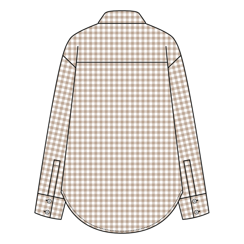 Women’s Classic Oversized Gingham Button-Down Shirt