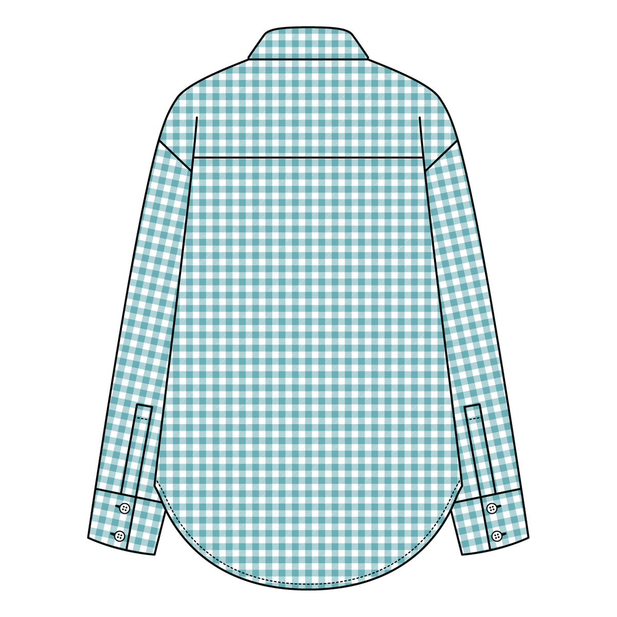 Women’s Classic Oversized Gingham Button-Down Shirt