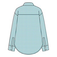 Women’s Classic Oversized Gingham Button-Down Shirt