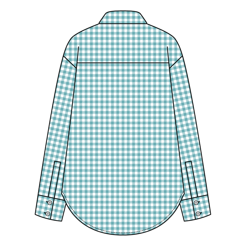 Women’s Classic Oversized Gingham Button-Down Shirt
