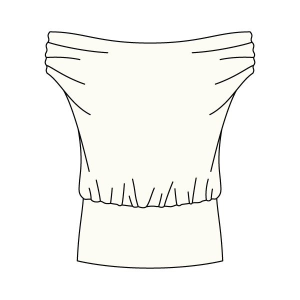 Women’s Ruched Off Shoulder Crop Top with Fitted Waist