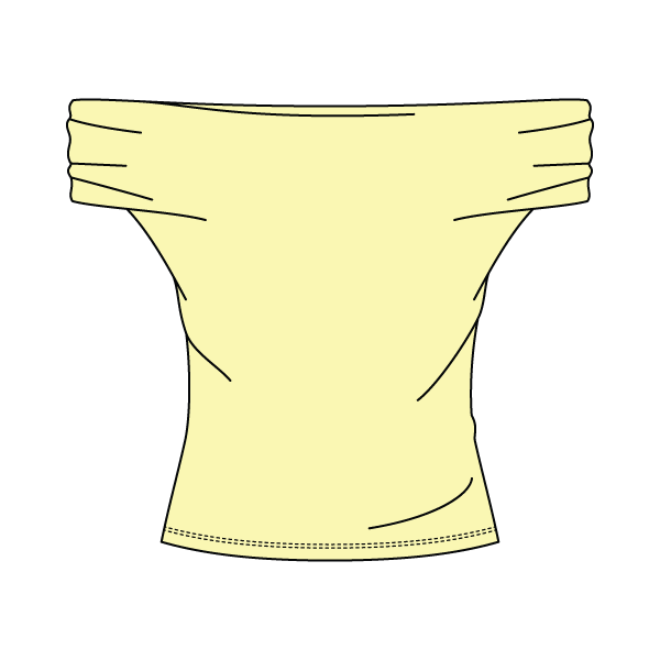 Women’s Ruched Off-Shoulder Crop Top