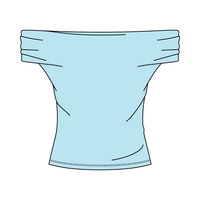 Women’s Ruched Off-Shoulder Crop Top