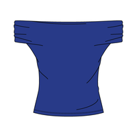 Women’s Ruched Off-Shoulder Crop Top
