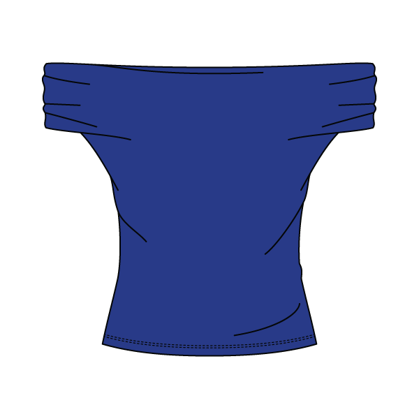 Women’s Ruched Off-Shoulder Crop Top
