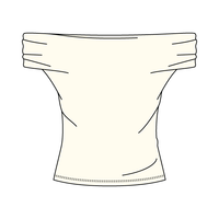 Women’s Ruched Off-Shoulder Crop Top
