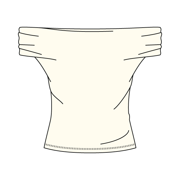 Women’s Ruched Off-Shoulder Crop Top