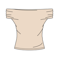 Women’s Ruched Off-Shoulder Crop Top