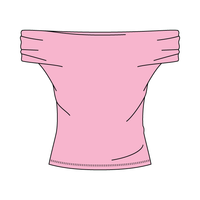 Women’s Ruched Off-Shoulder Crop Top