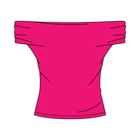 Women’s Ruched Off-Shoulder Crop Top