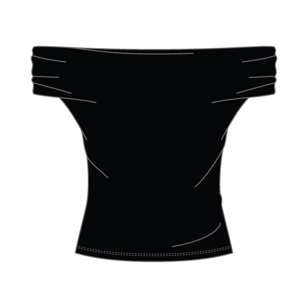 Women’s Ruched Off-Shoulder Crop Top