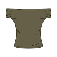 Women’s Ruched Off-Shoulder Crop Top