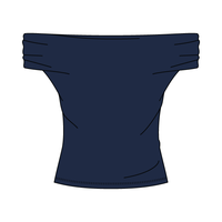 Women’s Ruched Off-Shoulder Crop Top