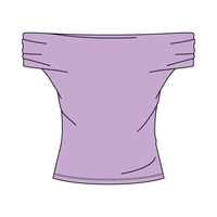 Women’s Ruched Off-Shoulder Crop Top