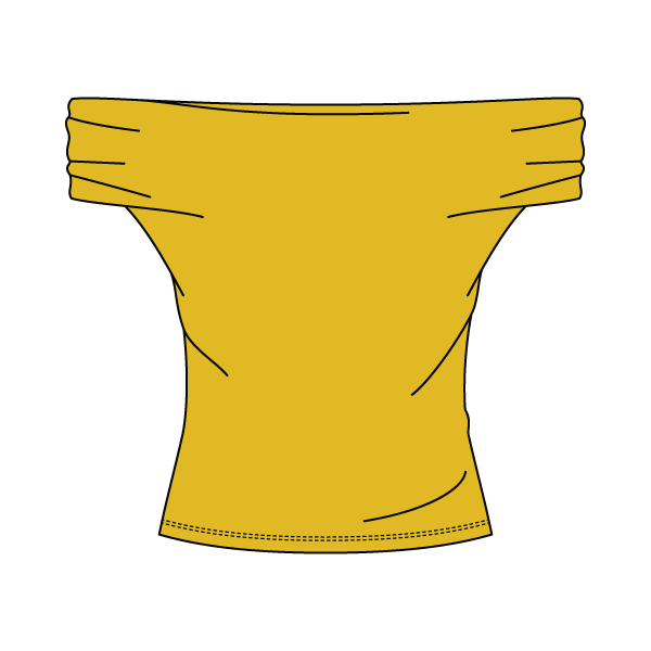 Women’s Ruched Off-Shoulder Crop Top
