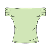 Women’s Ruched Off-Shoulder Crop Top