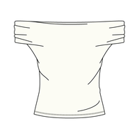 Women’s Ruched Off-Shoulder Crop Top