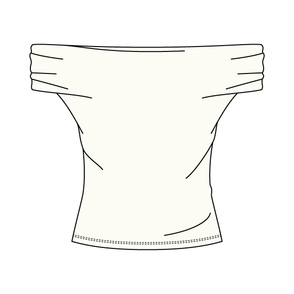 Women’s Ruched Off-Shoulder Crop Top