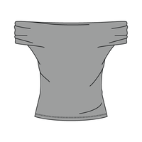Women’s Ruched Off-Shoulder Crop Top