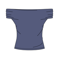 Women’s Ruched Off-Shoulder Crop Top