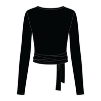 Women's Jersey Pilates Wrap Top 6015GSM