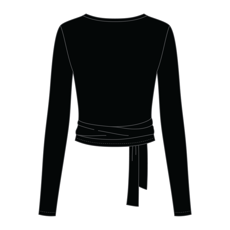 Women's Jersey Pilates Wrap Top 6015GSM