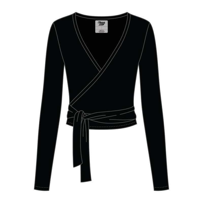 Women's Jersey Pilates Wrap Top 6015GSM