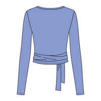 Women's Jersey Pilates Wrap Top 6015GSM