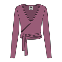 Women's Jersey Pilates Wrap Top 6015GSM