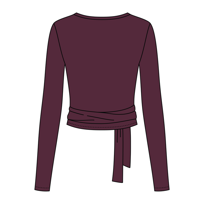 Women's Jersey Pilates Wrap Top