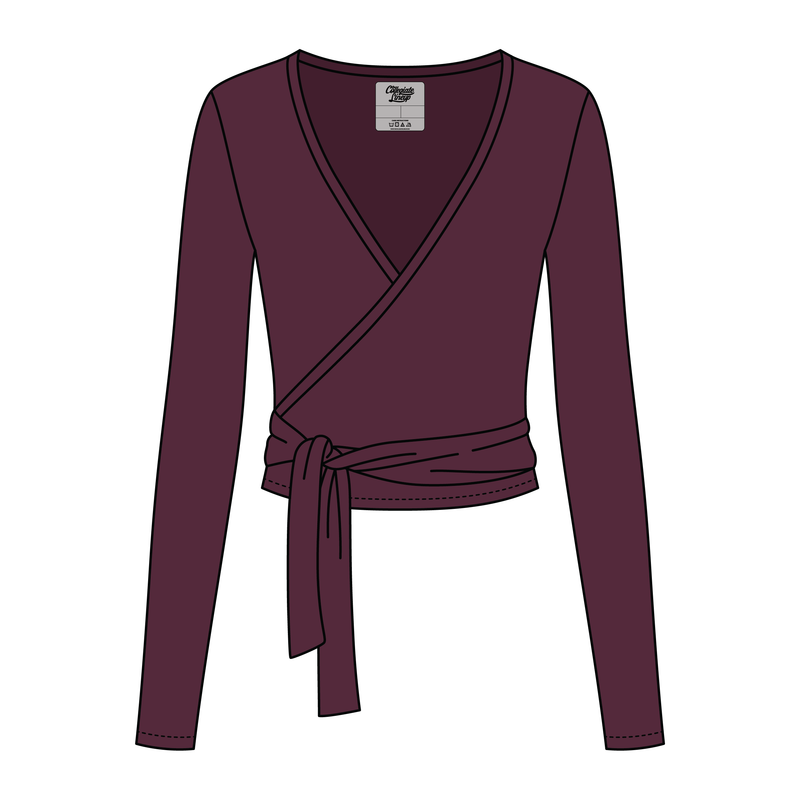 Women's Jersey Pilates Wrap Top