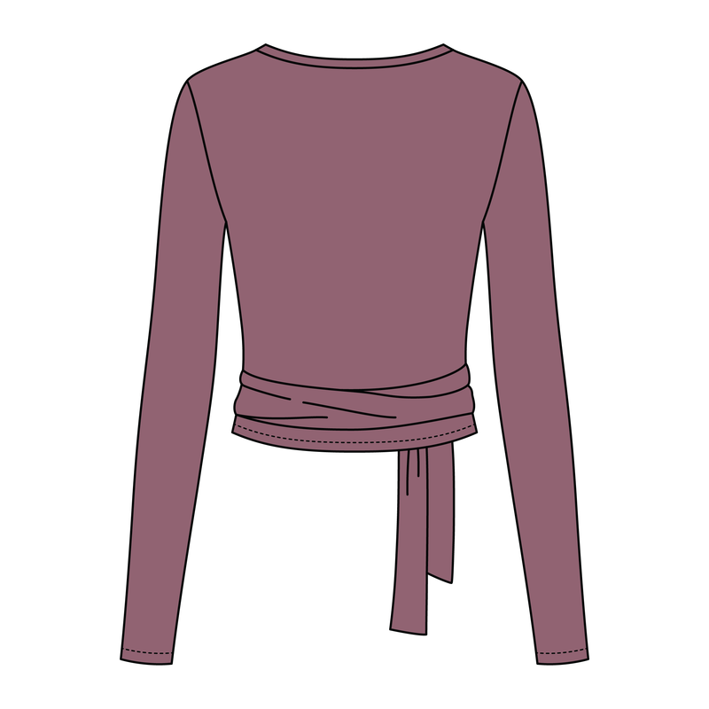 Women's Jersey Pilates Wrap Top