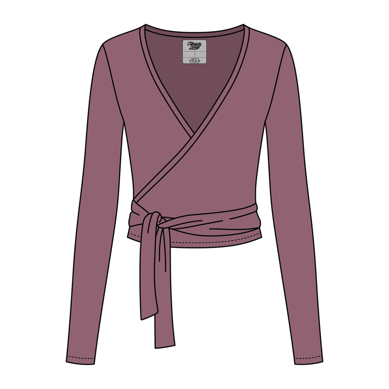 Women's Jersey Pilates Wrap Top