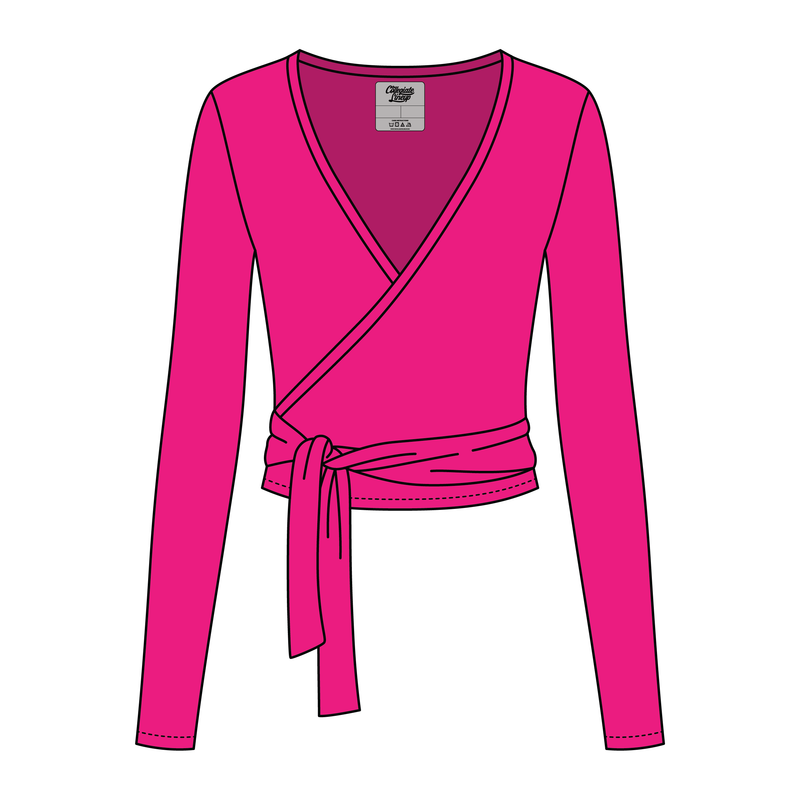 Women's Jersey Pilates Wrap Top