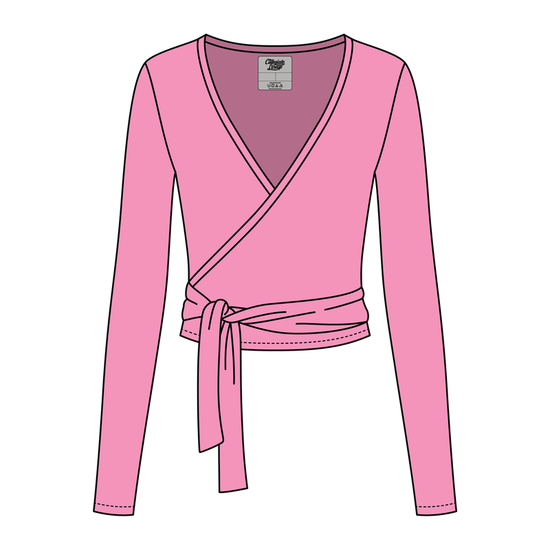 Women's Jersey Pilates Wrap Top