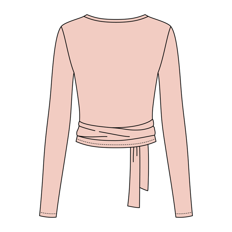 Women's Jersey Pilates Wrap Top
