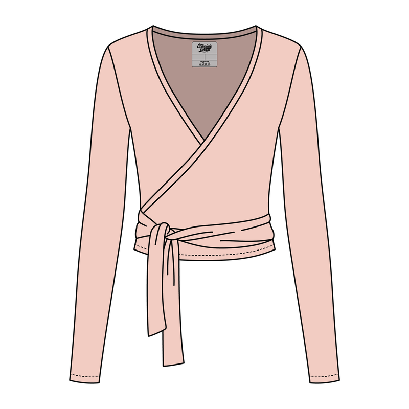 Women's Jersey Pilates Wrap Top