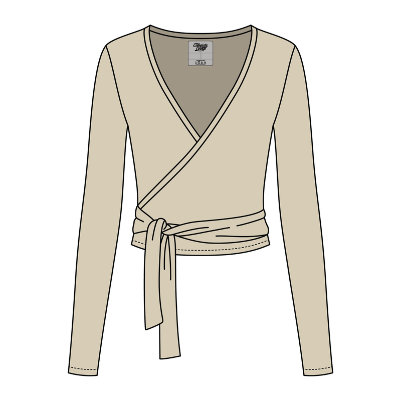 Women's Jersey Pilates Wrap Top