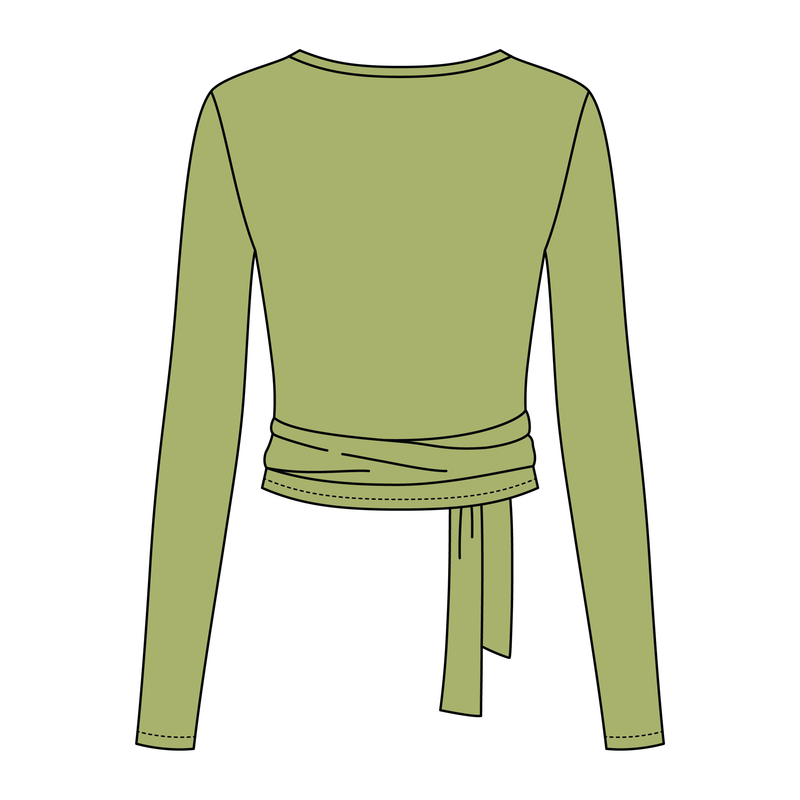 Women's Jersey Pilates Wrap Top