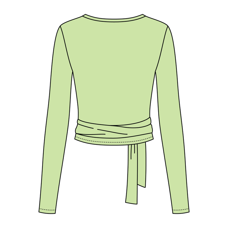 Women's Jersey Pilates Wrap Top