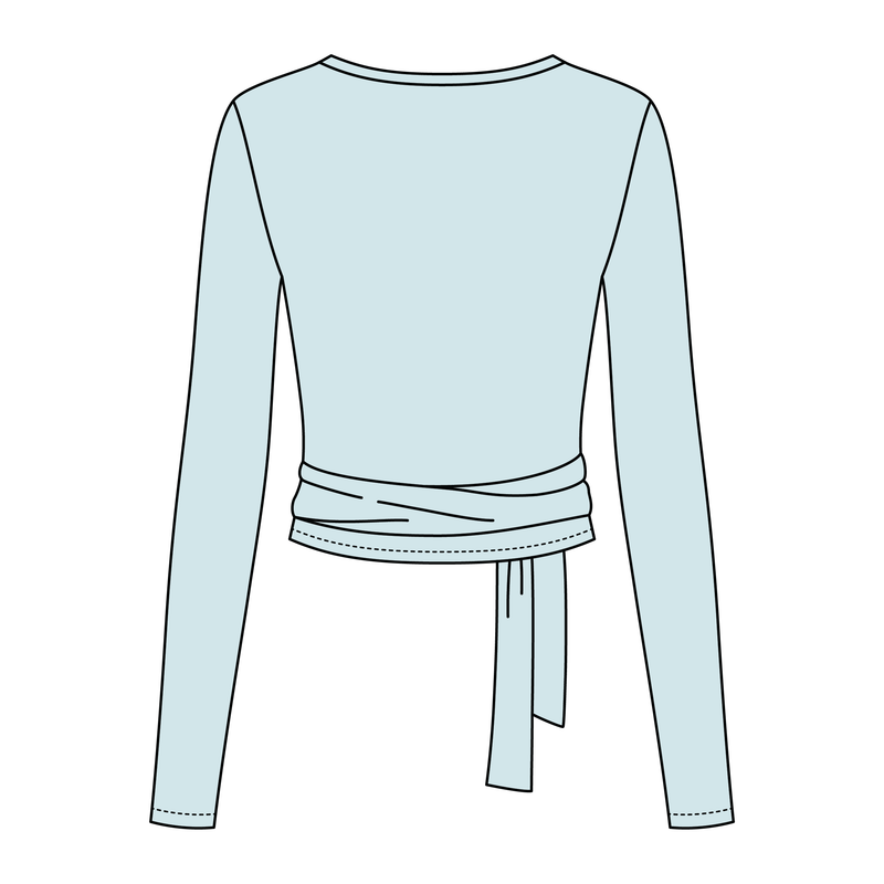Women's Jersey Pilates Wrap Top