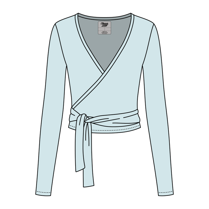 Women's Jersey Pilates Wrap Top