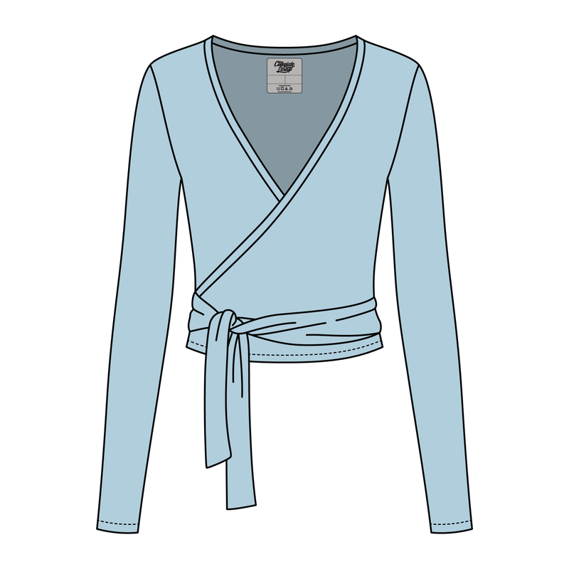 Women's Jersey Pilates Wrap Top