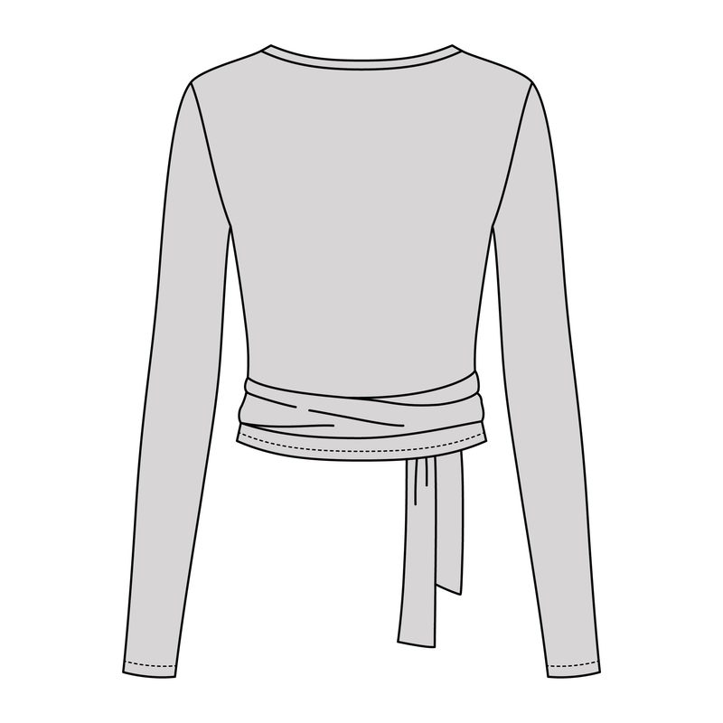Women's Jersey Pilates Wrap Top