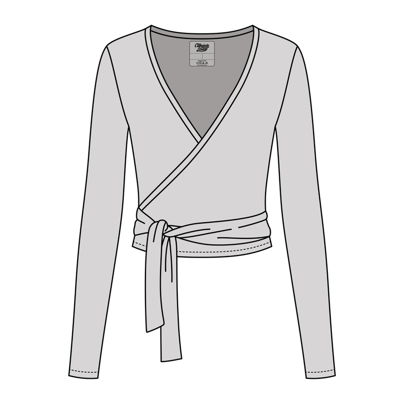 Women's Jersey Pilates Wrap Top